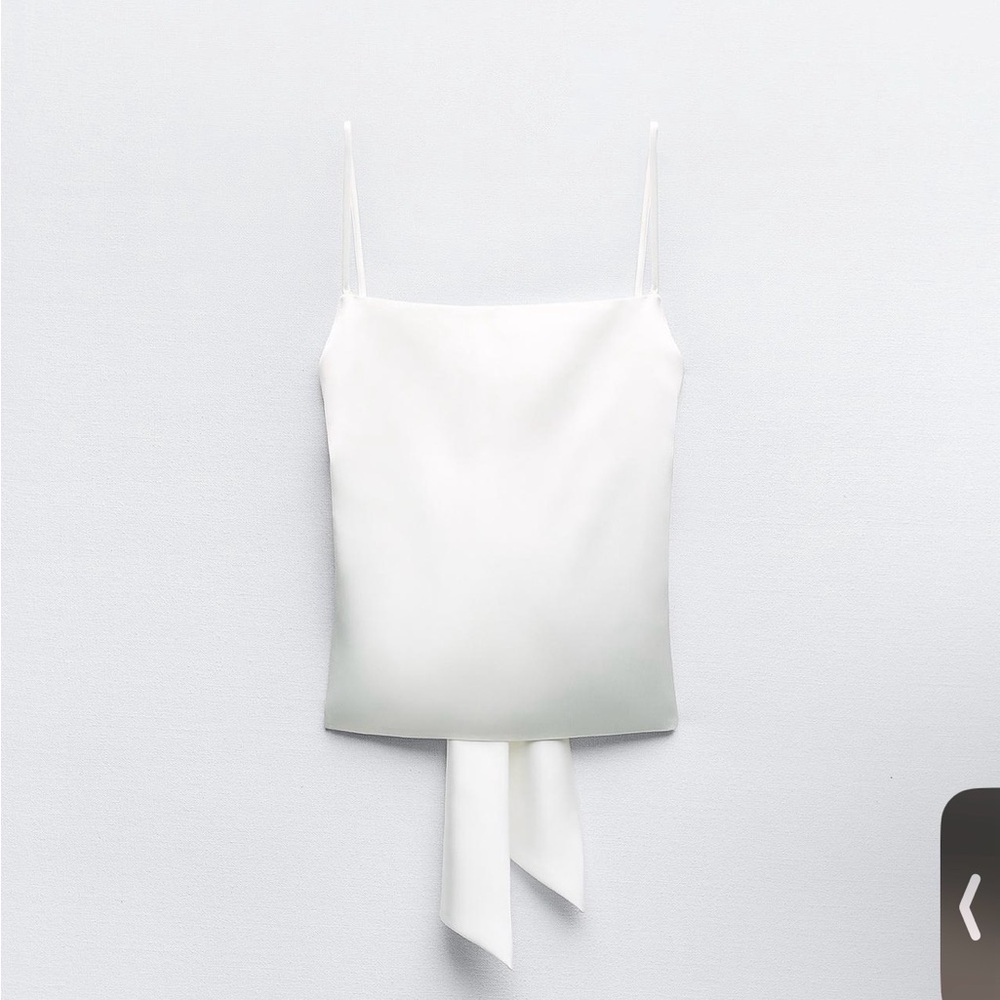 Zara Cream Satin Blouse